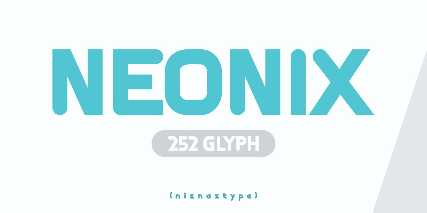 Example font Neonix #1